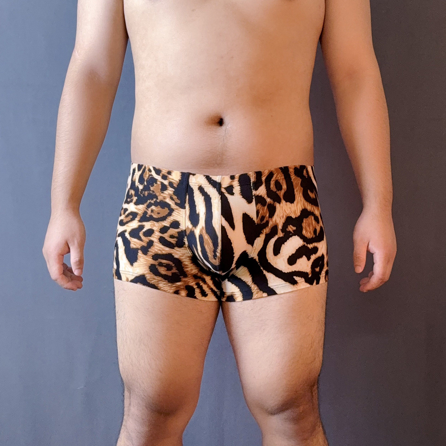 男士低腰豹纹平角裤时尚个性性感内裤青年个性虎纹内裤透气四角裤,女士内衣/男士内衣/家居服,男三角内裤,淘宝优惠券,粉丝福利购,淘宝优惠卷