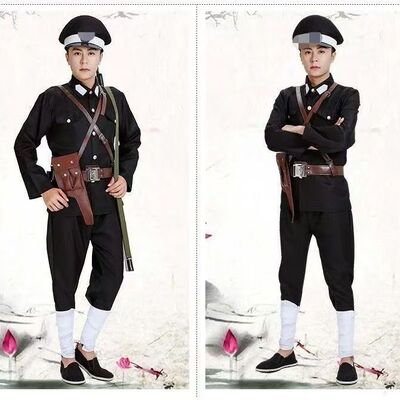 成人民国巡捕房警察服二狗子舞台话剧演出服伪军巡捕房汉奸表演服