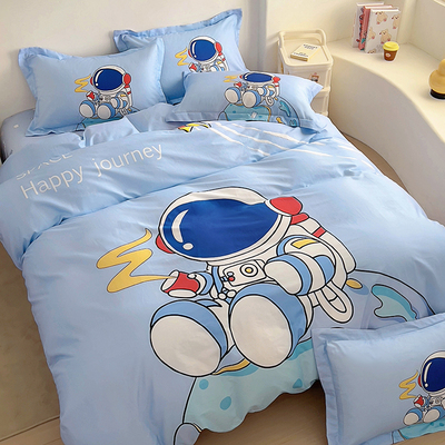 100%纯棉被套单件1.5m学生宿舍儿童卡通男孩男童全棉单个单独被罩