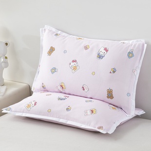 儿童女孩枕套30X50cm纯棉卡通小号枕巾幼儿园学生枕头套25X40X60