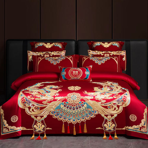 100%纯棉婚庆四件套新婚床品