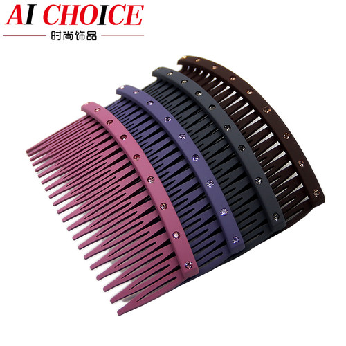 发梳水钻气质简约加厚磨砂头饰