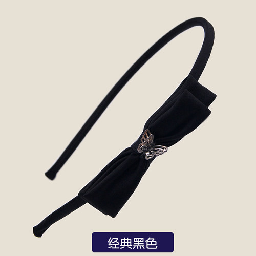 爱出色带齿防滑韩版发夹蝴蝶结