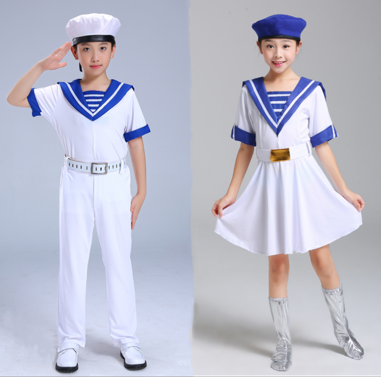 儿童小海军合唱服男女中小学