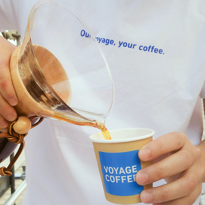 VOYAGE COFFEE 定制纯棉白T