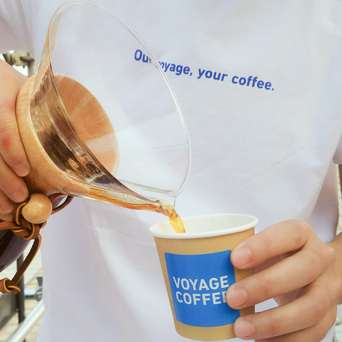 VOYAGE COFFEE 定制纯棉白T