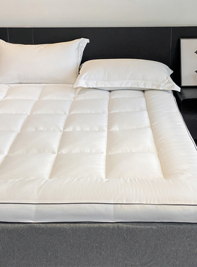 ins简约白色3D立体酒店软床垫床褥1.5m1.8米蓬松舒适好睡眠可折叠