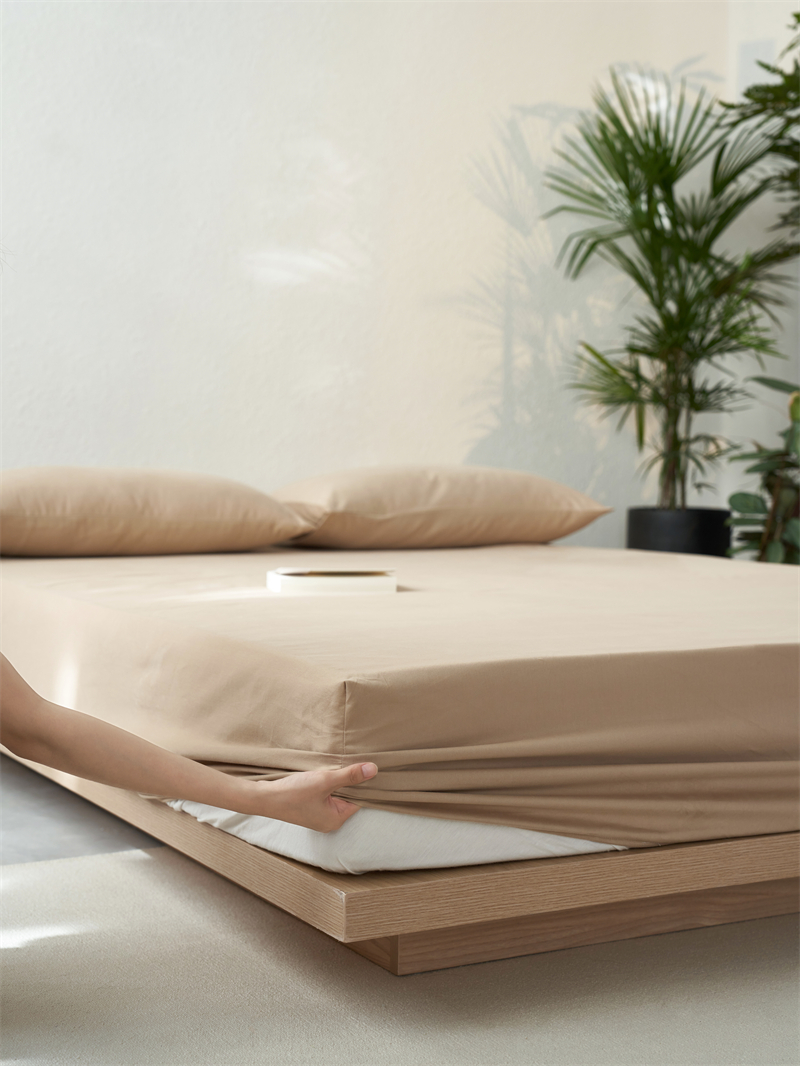 100s高支纯棉磨毛床笠乳胶床垫