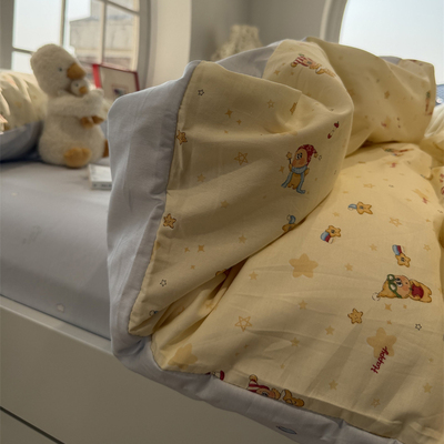 ins卡通魔法星星人床上四件套