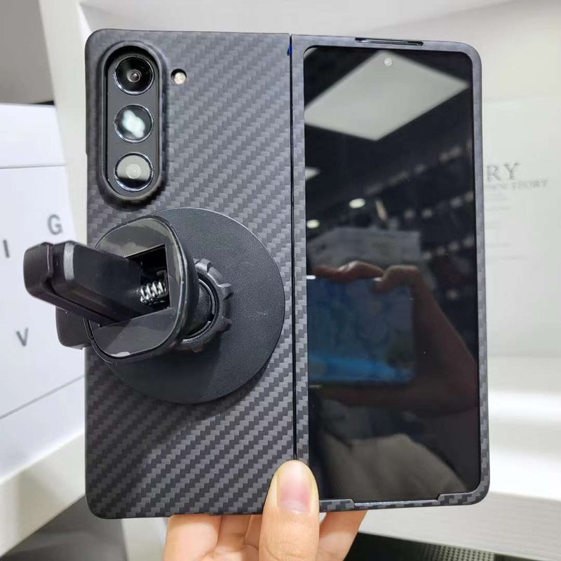 适用三星Fold5凯夫拉碳纤维磁吸