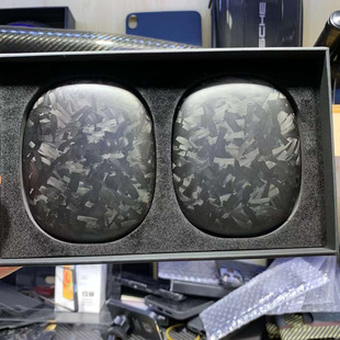 适用苹果Airpods Max耳机碳纤维保护壳耐磨防刮超薄碳纤维2代通用保护壳套