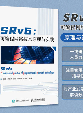 SRv6：可编程网络技术原理与实践 IP网络通信数据网络应用研发SRv6技术原理TCP/IP技术云计算