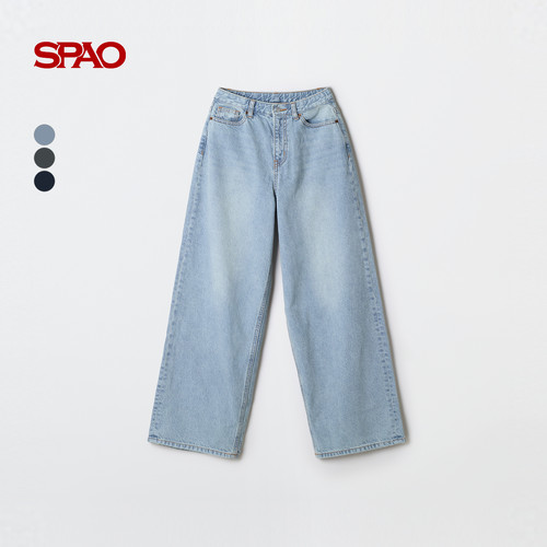 SPAO新品宽松直筒休闲长裤
