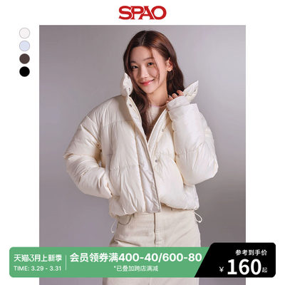 韩国短款厚外套SPAO轻薄