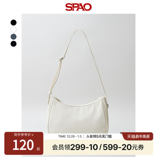 SPAO韩国同款 通勤简约腋下包手提包 25年春秋女士高智感时尚