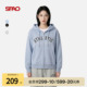 男女同款 新品 复古宽松字母刺绣卫衣外套 2026年春季 SPAO韩国同款