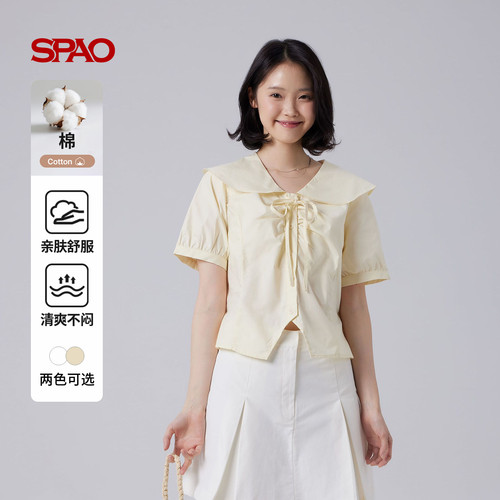 SPAO夏季新品气质雪纺衫