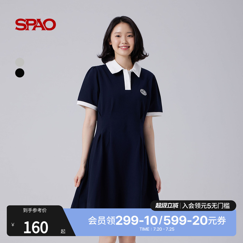 SPAO夏季新品短袖连衣裙
