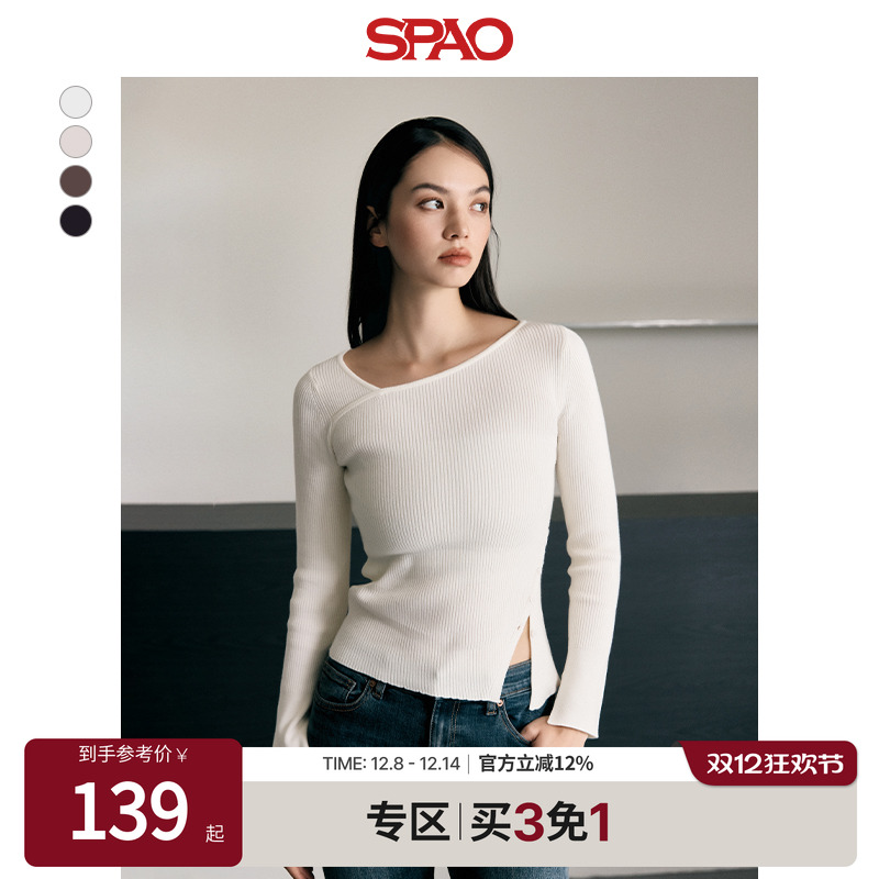 SPAO女秋新品针织衫毛衣