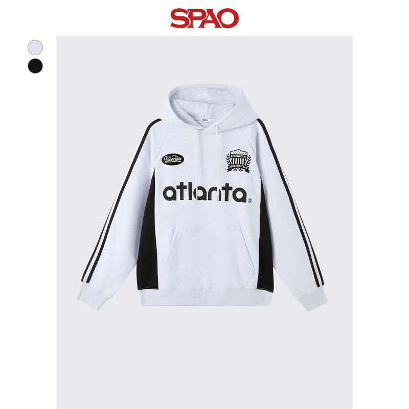 SPAO韩国同款冬季男女同款连帽潮流时尚卫衣