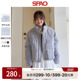 SPAO韩国同秋冬新款 女士时尚 休闲保暖防寒灯芯绒立领棉服外套