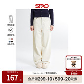 休闲直筒休闲裤 SPAO韩国同款 WOODIE系列 秋冬女士时尚