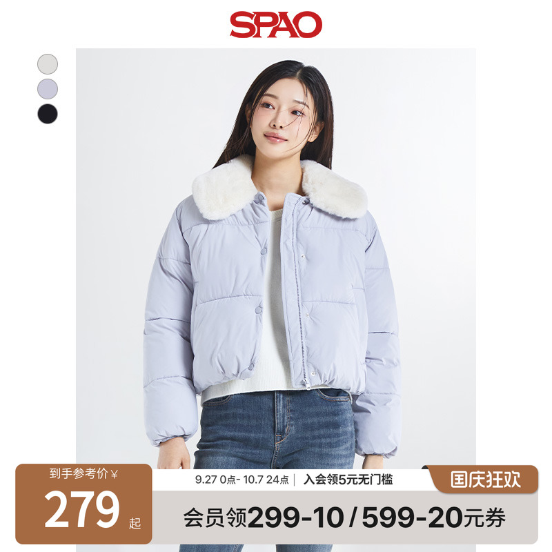 SPAO冬季新品棉服保暖外套