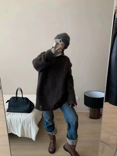 现货特stayer宽松慵懒毛衣女秋冬季韩国东大门休闲百搭圆领套头
