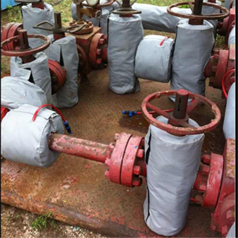 工业柔性电加热毯管道阀门防冻保温处理可拆卸式水箱油桶电伴热带