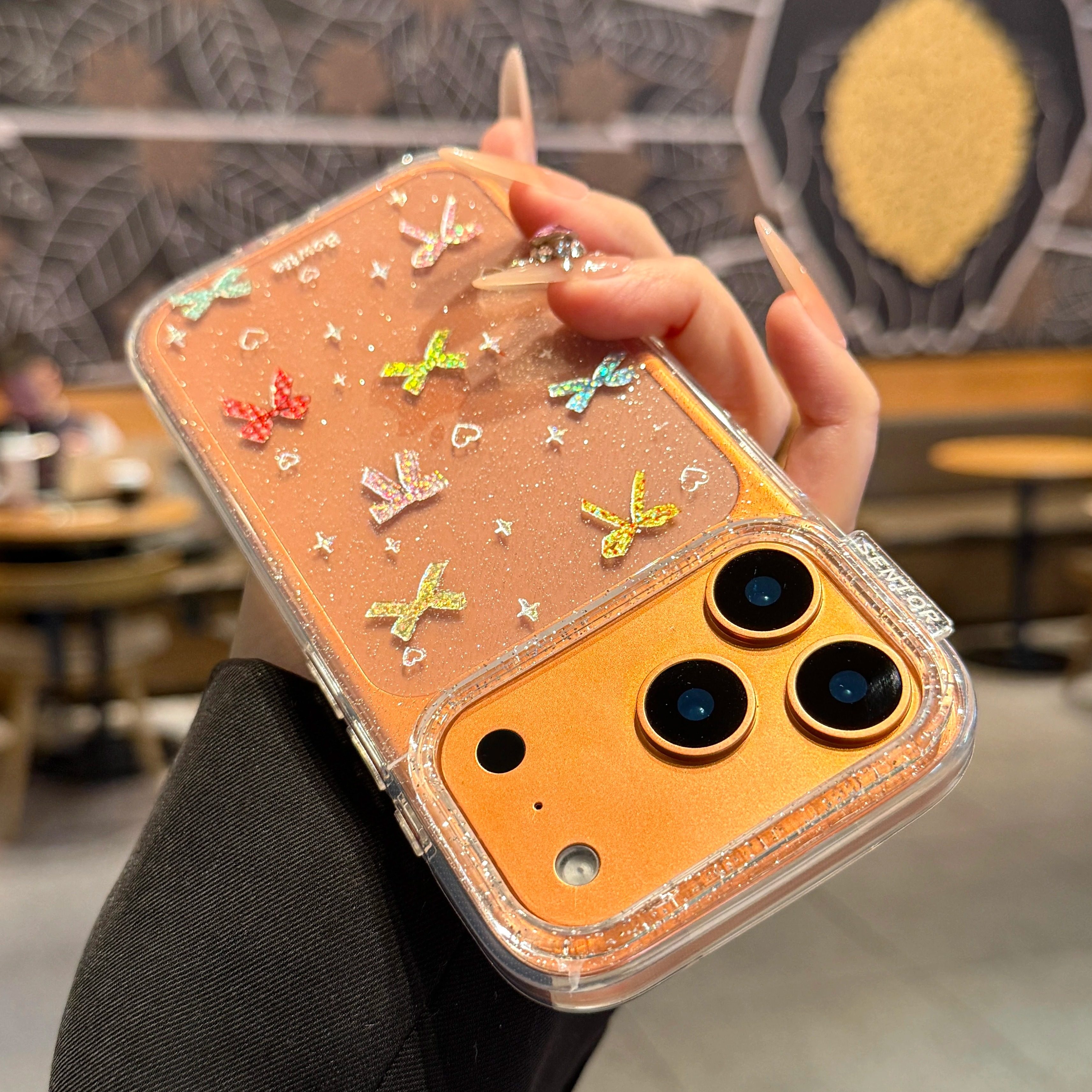 酷图适用苹果17promax手机壳新款iphone17pro闪粉