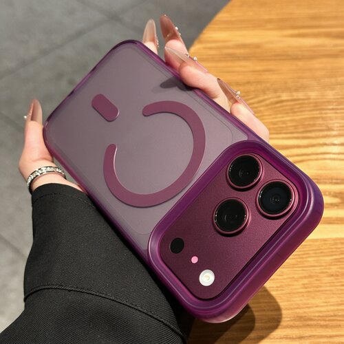 适用苹果18promax手机壳磁吸iPhone18pro新款酒红色肤感磨砂16pro高级感情侣17pm全包超薄防摔16保护套15外壳