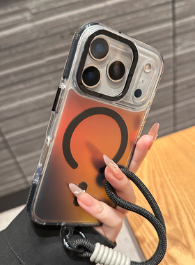 酷图适用苹果17promax手机壳新款磨砂大视窗16保护套女带挂绳14pm全包防摔15pro高级感男17Air磁吸充电13爆款