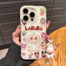 iphone15pro保护套满屏拉布布13可爱少女款 适用苹果16promax手机壳新款 14pro卡通超好看15pm全包防摔16带挂饰