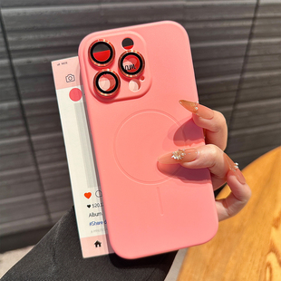 苹果iPhone16Pro一体全包AI按键适用15Promax磁吸手机壳iPhone13pro简约纯色14pm带镜头膜12pm防摔套 酷图新款