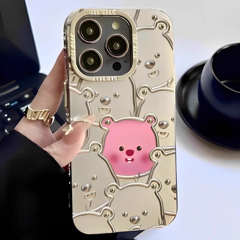 酷图适用苹果15promax小海狸手机壳女款iphone14保护套小众13pro高级感新款12全包硅胶防摔11可爱XR露比loppy