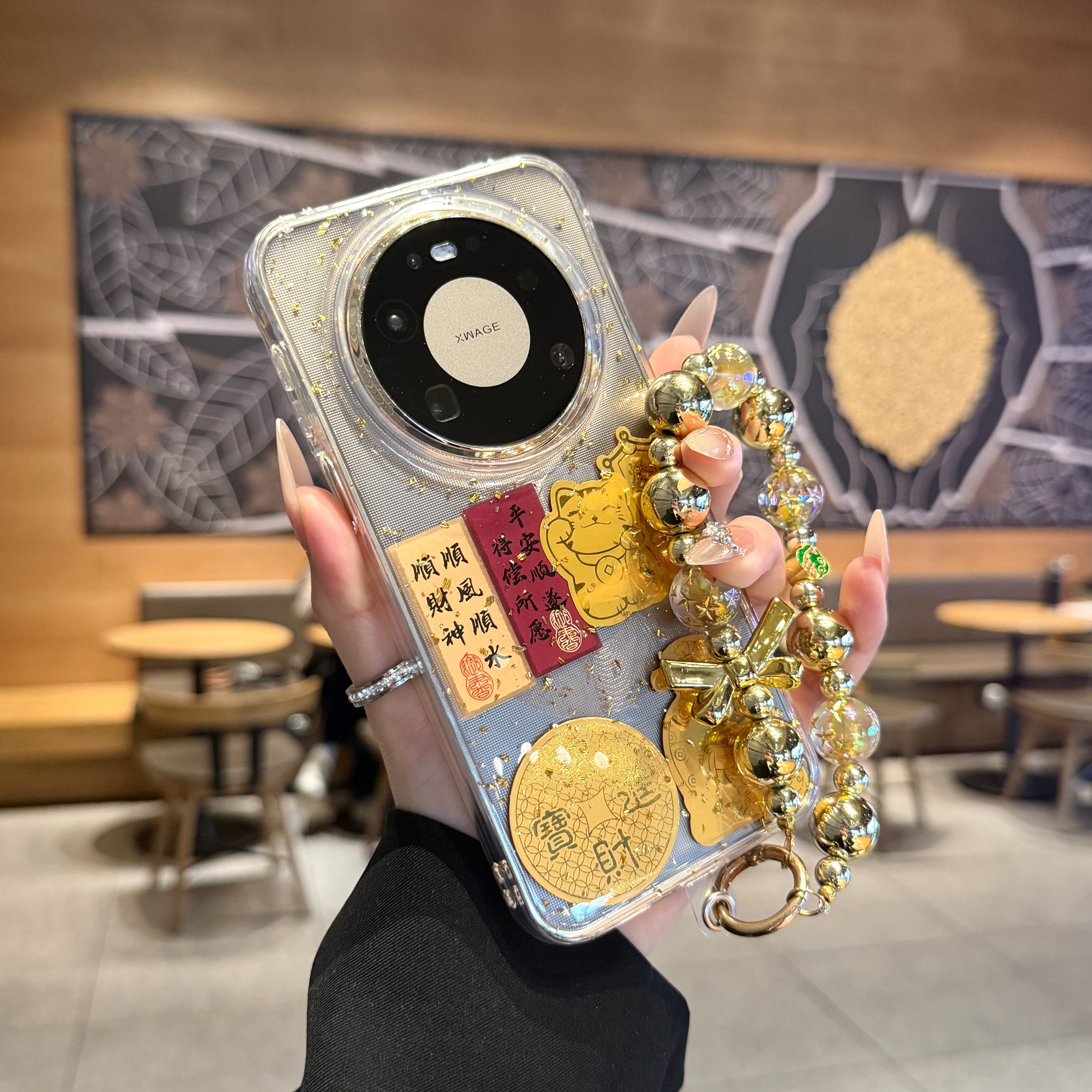 金箔滴胶顺风顺水顺财神适用华为mate80新款透明手机壳新年80promax高级感手链mate70马年爆款60全包防摔女套,3C数码配件,手机保护套/壳,淘宝优惠券,粉丝福利购,淘宝优惠卷