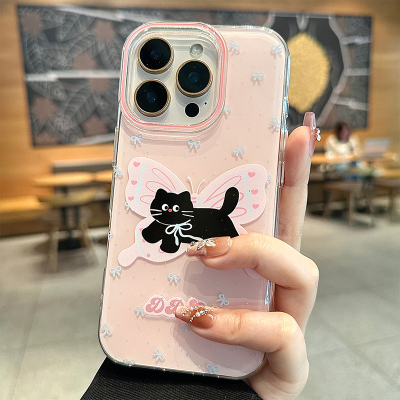 酷图适用苹果16promax的手机壳新款iphone14保护套女款13高级感超好看15pro全包防摔16网红爆款14pro可爱猫咪