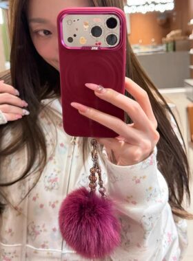 酷图适用苹果17promax手机壳新款液态硅胶iphone17pro波漾磁吸保护套爆款ip17promax小众巨好看女17全包防摔