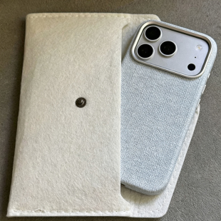 新款适用苹果18promax手机壳海盐蓝布艺编织iphone17pro保护套简约16pm小众高级感15蓝色超好看14女款外壳pro