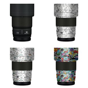 适用于松下LUMIX 50F1.8镜头保护膜50f1.8贴膜贴纸彩色贴皮纹3M