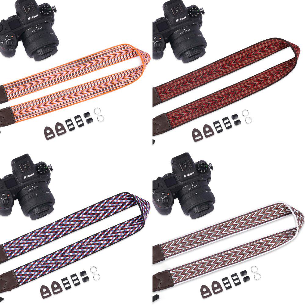 背包客Z20民族风炫彩相机T0453肩带专业摄影棉织背带复古简约织带