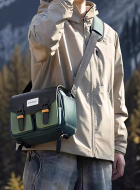 香港卡登单肩相机包男D99复古防水休闲相机挎包女收纳微单摄影包