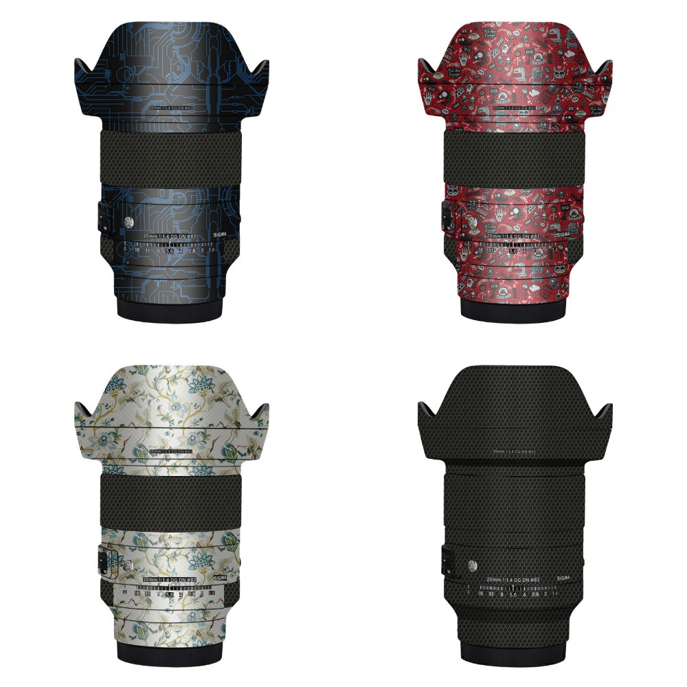 适用于适马20mmF1.4 DG DN镜头保护贴膜索尼口20贴纸碳纤维贴皮3M