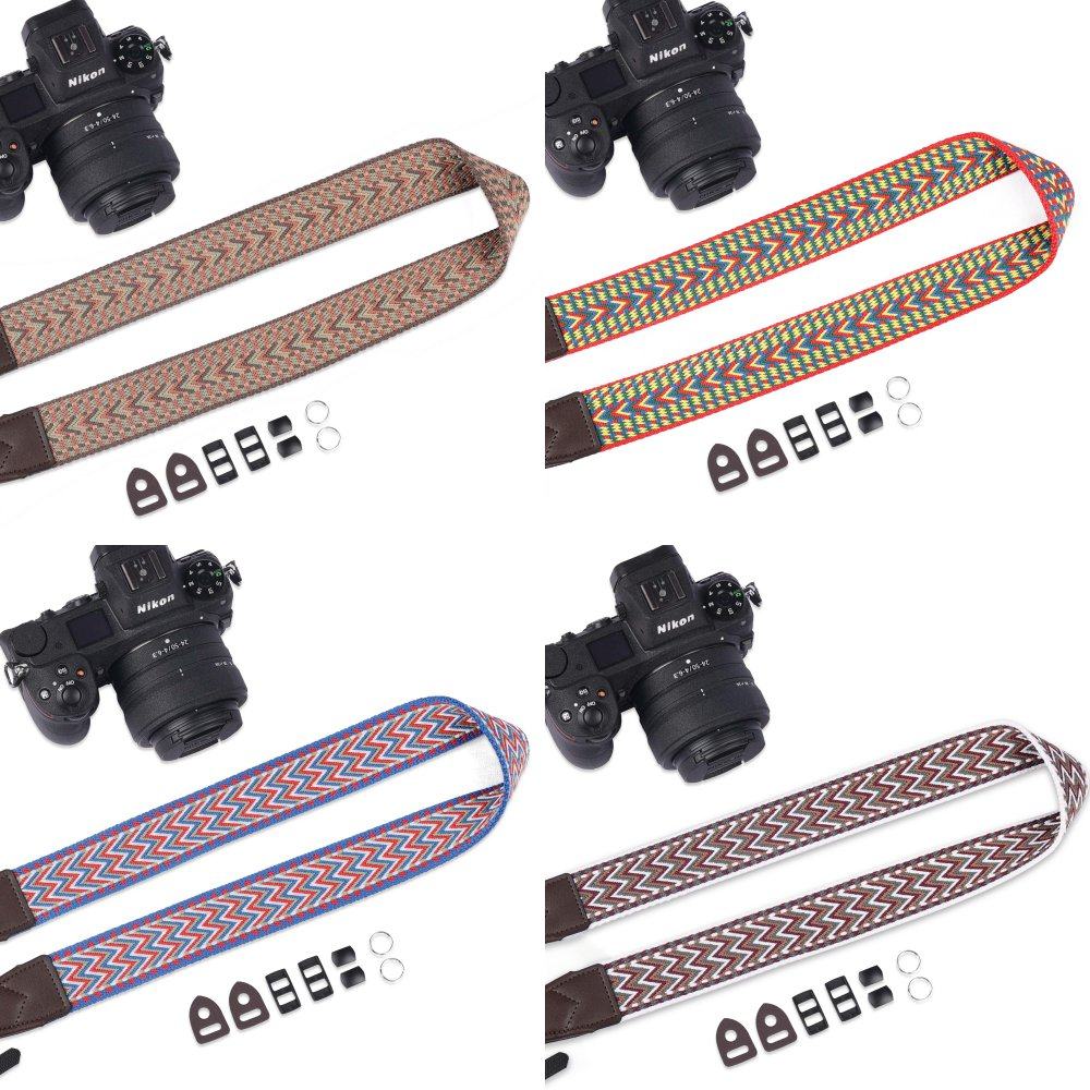背包客Z20民族风炫彩相机T0335肩带专业摄影棉织背带复古简约织带