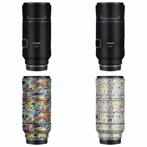 漫步驴适用于佳能RF600F11镜头保护贴纸贴皮全包贴纸彩色皮肤贴纸