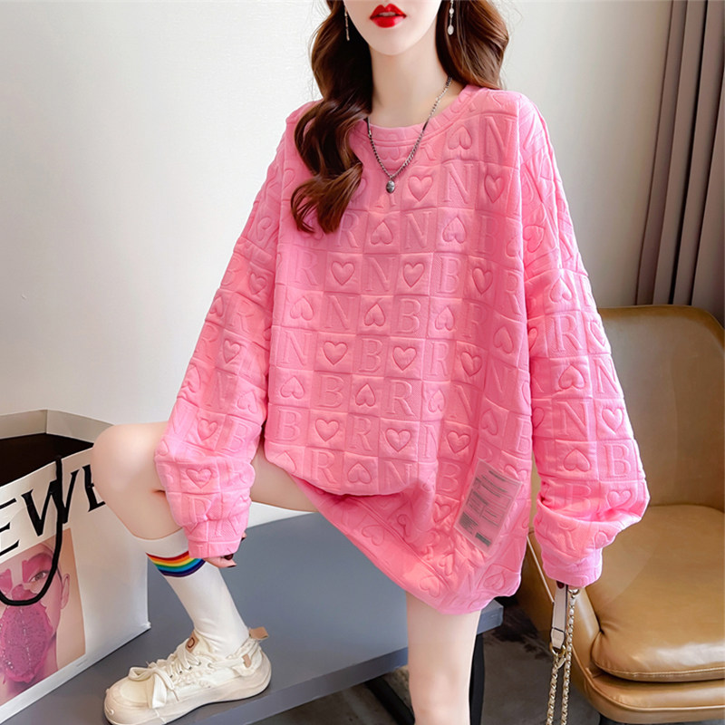 华夫格卫衣女春秋韩版宽松薄款秋装大尺码设计感小众ins上衣外套,女装/女士精品,大码内搭,淘宝优惠券,粉丝福利购,淘宝优惠卷