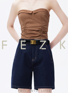 FEZK summer clam•莱卡四面弹 单褶塑型腰线 百搭实穿5分裤E601