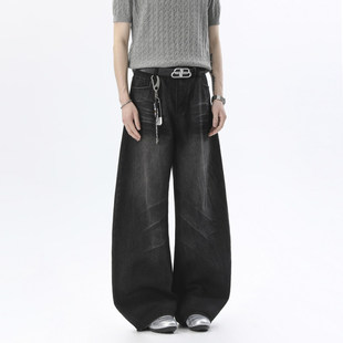 潮流休闲长裤 2026夏季 子舒适透气百搭 时尚 弯刀牛仔裤 新款 水洗男款