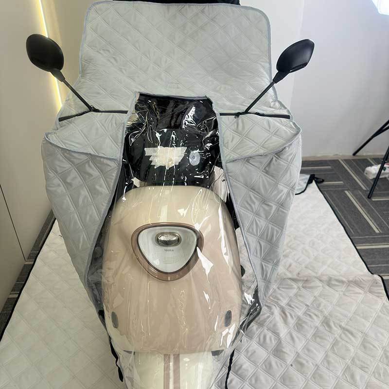 新款斗篷式电动车挡风被防晒防水夏季电瓶摩托电车遮阳罩春秋薄款