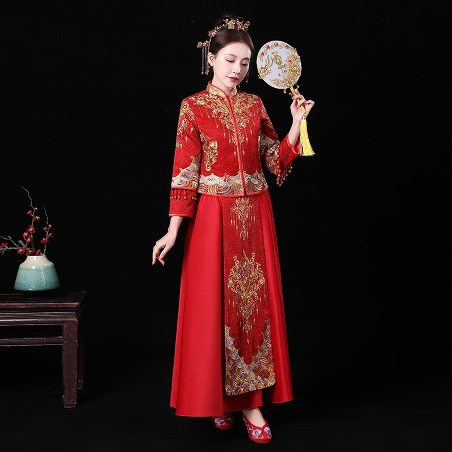 2025新款中式秀禾服龙凤褂婚服